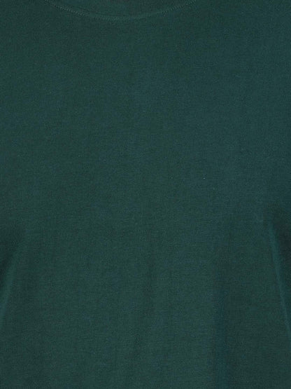 Pure Cotton T-Shirt for Men and Women - Bottle Green-9